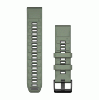 QuickFit 22 Watch Bands, Willow/Graphite Silicone - 22 mm - 010-13392-04 - Garmin